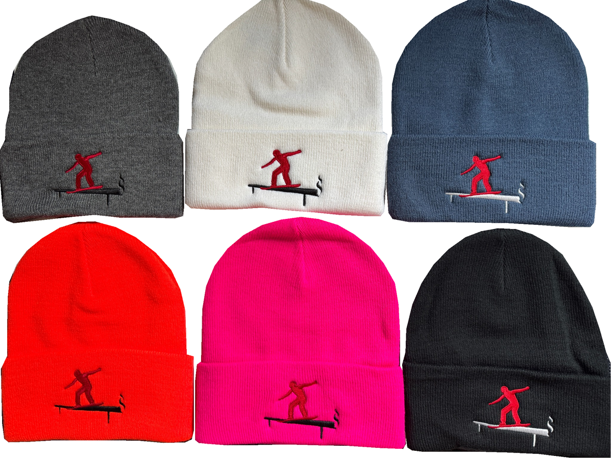 Snowboarder Smokin' Rail Beanie (6 colors)